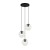 Sarpo Italux PND-58867-3S-BK to stylowa lampa wisząca z trzema transparentnymi kloszami. Doskonale sprawdzi się w nowoczesnych, loftowych i minimalistycznych aranżacjach salonu, jadalni, kuchni oraz sypialni.