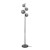 Lampa podłogowa CANELLO Italux 4xG9 w kolorze czarnego perłowego z dymionymi kulami. Elegancka oprawa o wysokości 160 cm i szerokości 31 cm, idealna do salonu, sypialni czy gabinetu. Solidne wykonanie z metalu i szkła, gwarancja 2 lata