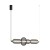 Lampa sufitowa MARCO 16W LED Italux PND-84283-4-BK to nowoczesne oświetlenie w czerni z mosiężnymi detalami. Ciepła barwa 3000K tworzy przytulny klimat. Idealna nad stół, do salonu i kuchni.