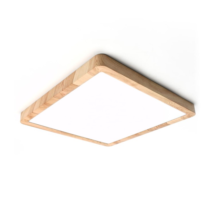 Plafon OLBIS 24W LED Italux z drewnianą ramką to nowoczesne oświetlenie do łazienki, salonu i sypialni. Oferuje 2900 lm, IP44 oraz możliwość zmiany barwy światła 2800K, 4000K i 6000K. Montaż na suficie lub ścianie