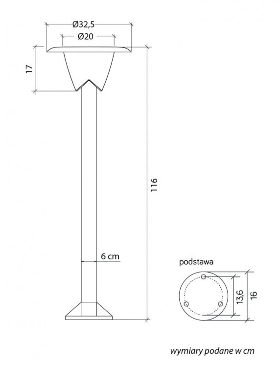 BIANCA 116 cm to elegancka lampa słupek do ogrodu i na taras. Nowoczesny design, trwałe materiały i klasa szczelności IP65 sprawiają, że doskonale sprawdzi się w każdych warunkach. Idealna do oświetlenia przestrzeni wokół domu