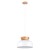 Lampa wisząca MARION biała Sollux SL.1350 to połączenie minimalistycznego designu i naturalnych drewnianych akcentów. Doskonale sprawdzi się nad stołem, wyspą kuchenną lub blatem, wprowadzając do wnętrza jasność, elegancję i przytulny klimat.