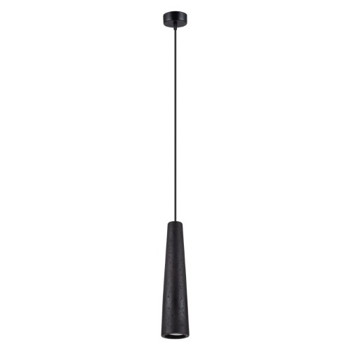 Lampa wisząca ELECTRA 1xGU10 Sollux SL.1355 zachwyca minimalistyczną formą i surowym charakterem czarnego betonu. Idealnie sprawdzi się nad wyspą kuchenną, blatem lub stołem, podkreślając nowoczesny i loftowy styl wnętrza