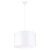 Lampa wisząca NOVA 40 cm Sollux SL.1404 to eleganckie oświetlenie do nowoczesnych wnętrz. Biały abażur wykonany z tkaniny i PVC subtelnie rozprasza światło, tworząc przytulną atmosferę w salonie, jadalni, kuchni lub sypialni.