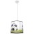 Lampa wisząca FOOTBALL 30 cm Sollux SL.1428 to idealny wybór do pokoju młodego fana piłki nożnej. Abażur z motywem futbolowym tworzy sportowy klimat, a gwint E27 umożliwia zastosowanie energooszczędnej żarówki LED.