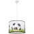 Lampa wisząca FOOTBALL Sollux SL.1429 to idealny wybór do pokoju małego piłkarza. Abażur z motywem piłki nożnej i zielonej murawy tworzy sportowy klimat, a gwint E27 pozwala zastosować energooszczędną żarówkę LED.