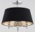 Lampa sufitowa ROSETTA srebrna 3xE14 abażur czarny/złoty Alfa 62478 – wyrafinowany kontrast i elegancja