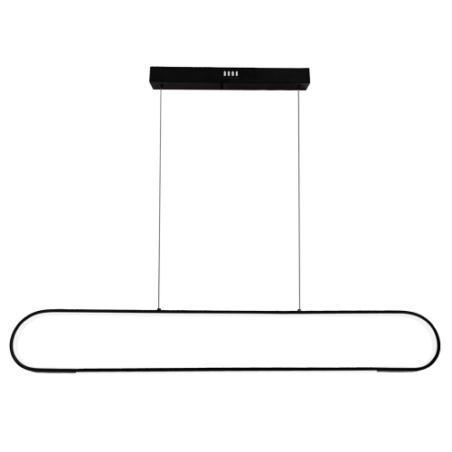 Lampa sufitowa FRAME Milagro ML1046 to czarna, podłużna oprawa LED o mocy 42W. Zapewnia 3000 lm i neutralne światło 4000K. Szerokość 100 cm sprawia, że doskonale prezentuje się nad stołem lub wyspą kuchenną.