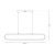 Podłużna lampa sufitowa FRAME 42W LED łączy czarną metalową konstrukcję z nowoczesną formą pustej ramy. Oferuje 3000 lm i światło 4000K. Idealna nad prostokątny stół, wyspę kuchenną lub biurko.