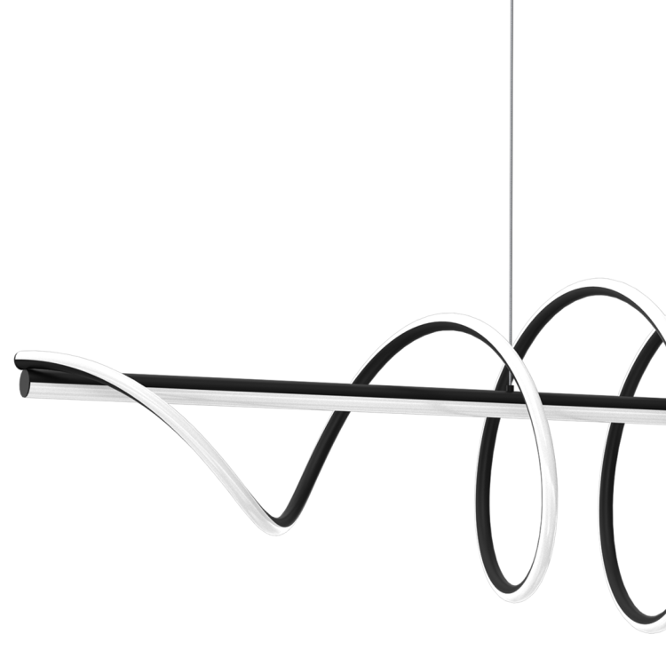 Efektowna lampa wisząca TWIST Milagro ML8608 wyposażona została w zintegrowane źródło światła LED 90W. Oferuje jasność 3600 lm, regulowaną wysokość oraz nowoczesną formę doskonałą do eleganckich wnętrz.