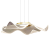 Elegancka lampa wisząca LARGO ML1042 łączy szczotkowane złoto z przestrzenną, ażurową formą. LED 16W, 1300 lm i barwa 4000K zapewniają wyraźne światło. Regulowana wysokość 25–100 cm idealnie pasuje nad stół lub barek.