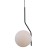 Lampa wisząca CARIMI Italux PND-3300-1-BK łączy czarną armaturę z białym kloszem w kształcie kuli. Regulowana wysokość do 100 cm i gwint E27 pozwalają wykorzystać ją nad stolikiem nocnym, stołem, barkiem lub wyspą.