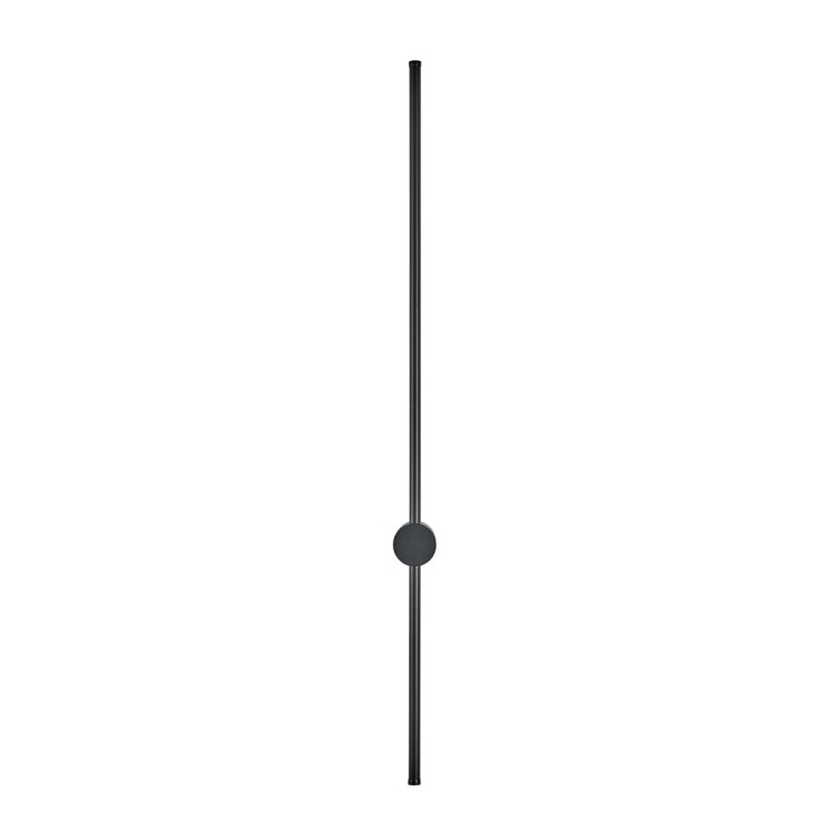 Podkreśl ścianę kinkietem VINTO. Czarna, piaskowana oprawa ma 90,4 cm wysokości i pionową linię światła. LED 10 W emituje 1600 lm o neutralnej barwie 4000 K. IP20, CRI 80+ i 5 lat gwarancji.
