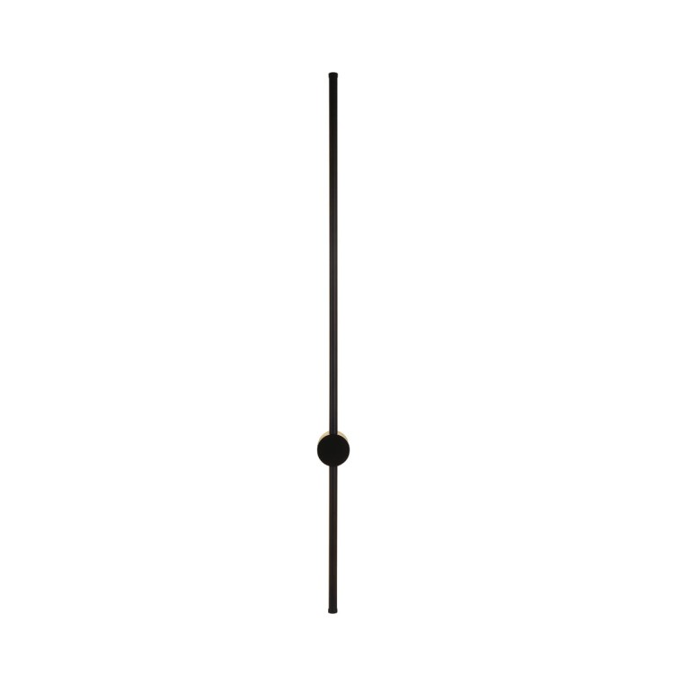 Kinkiet VINTO Italux łączy pionową formę z neutralnym światłem 4000 K. Czarna oprawa ma 10 cm szerokości i 80,4 cm wysokości. LED 9 W emituje 1500 lm; stopień ochrony IP20, gwarancja 5 lat.