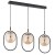 Stylowa lampa AMARO 62472 z trzema bursztynowymi kloszami i czarną listwą to eleganckie oświetlenie do wnętrz nowoczesnych i glamour. Zapewnia ciepłe, nastrojowe światło.