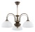 Żyrandol OPAL O3393 W3 PAT Lemir – klasyczna lampa sufitowa w kolorze patyny z alabastrowymi kloszami. 3x E27 60W, średnica 60 cm, wysokość 46 cm. Polska produkcja, elegancki styl i solidne wykonanie do salonu, jadalni czy sypialni.