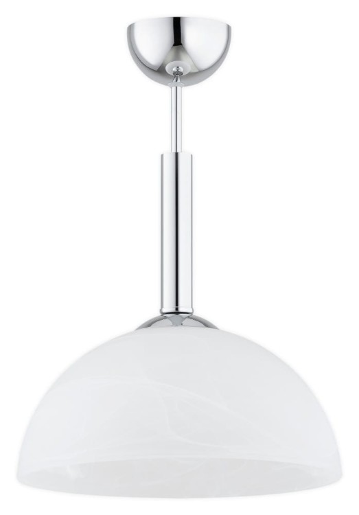 Stylowa lampa KLARA O3531 W1 CHR z chromowaną oprawą i szklanym kloszem alabastrowym. Doskonała do jadalni, salonu lub sypialni. Tworzy przytulny klimat i stanowi elegancki element dekoracyjny wnętrza