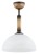 Klasyczne oświetlenie kuchni. Lampa Klara armatura w kolorze patyna, biały alabastrowy klosz. O3531_W1_PAT