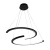 Lampa wisząca DOUBLEMOON ML1178 to nowoczesne oświetlenie LED o mocy 30W i strumieniu 1950 lm. Dwa efektowne pierścienie świetlne w czarnym kolorze doskonale prezentują się nad stołem, w salonie, jadalni oraz nowoczesnym biurze.