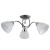 Lampa sufitowa LUGANO 3xE27 chrom białe klosze Italux PND-5643-3. Przezroczysty kryształek.