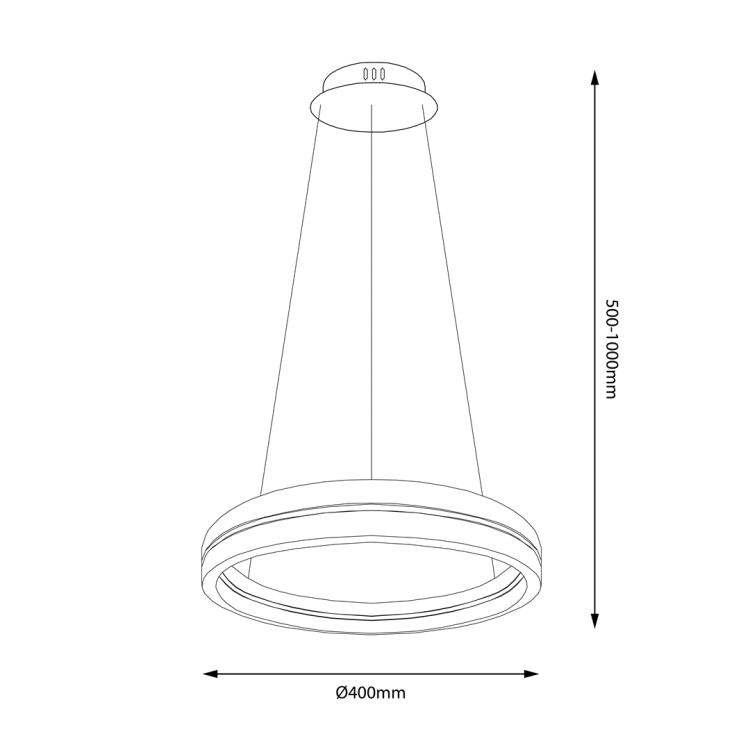 Lampa sufitowa GRAVITY 36W LED w formie ringu to minimalistyczne oświetlenie z nutą glamour. Czarno-złote wykończenie i neutralna barwa światła sprawiają, że pasuje do salonu, jadalni i sypialni.