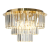 Złota lampa MILANO 6xE14 Milagro zachwyca luksusowym designem i kryształową kaskadą. Idealna do wnętrz glamour, dodaje elegancji i wyjątkowego charakteru każdej aranżacji.