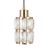 Lampa wisząca glamour ALMA Italux złota z transparentnymi kryształkami to dekoracyjne oświetlenie do nowoczesnych wnętrz. Doskonale sprawdzi się w salonie, jadalni lub korytarzu.