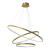 Lampa sufitowa HOOP ML1547 marki Milagro zachwyca eleganckim złotym wykończeniem i nowoczesną formą trzech ringów LED. Moc 93W oraz neutralna barwa światła 4000K sprawiają, że idealnie oświetli salon, jadalnię, hol lub apartament.