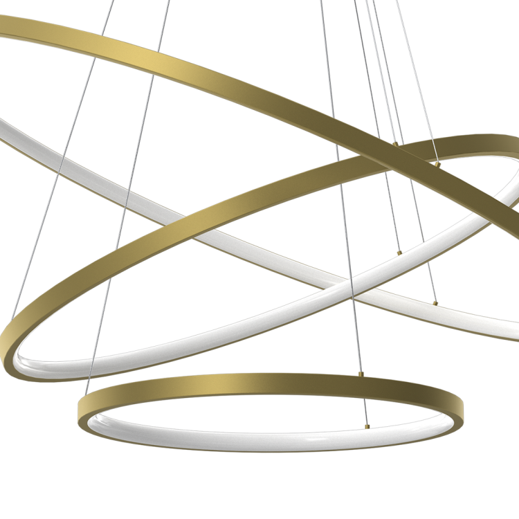 Szukasz eleganckiego oświetlenia do salonu? Lampa HOOP ML1547 Milagro łączy luksusowy złoty kolor z nowoczesną technologią LED. Neutralna barwa światła 4000K doskonale sprawdzi się podczas codziennych aktywności.