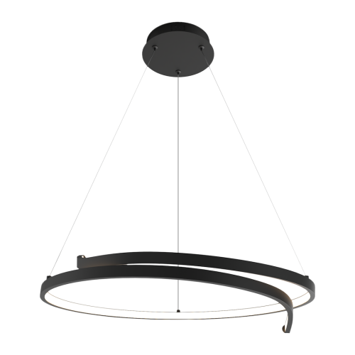 Lampa wisząca LORENZO Milagro ML1583 to czarna oprawa LED o średnicy 55 cm. Moc 35W, 1500 lm i neutralna barwa 4000K sprawdzą się nad stołem, wyspą kuchenną oraz w salonie. Regulowana wysokość: 30–120 cm