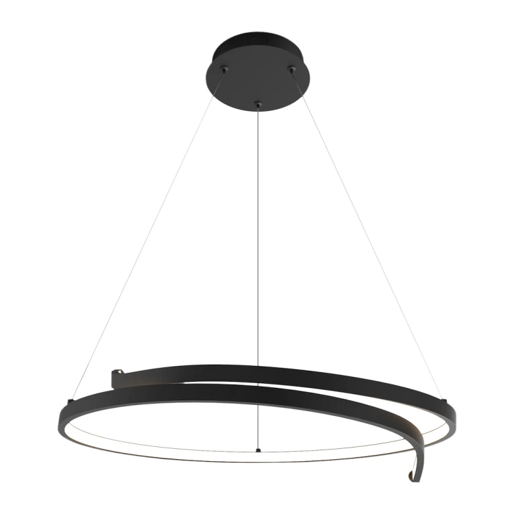 Lampa wisząca LORENZO Milagro ML1583 to czarna oprawa LED o średnicy 55 cm. Moc 35W, 1500 lm i neutralna barwa 4000K sprawdzą się nad stołem, wyspą kuchenną oraz w salonie. Regulowana wysokość: 30–120 cm