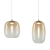 Lampa sufitowa VASO Amber LED 1689 lm to designerskie oświetlenie nad stół. Złota konstrukcja i bursztynowe szkło nadają wnętrzu elegancji. Regulowana wysokość i szeroki kąt świecenia zapewniają komfort użytkowania.