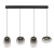 Lampa wisząca VASO Black 15W LED ML1407 to nowoczesne oświetlenie z dymionymi kloszami i czarną listwą 89 cm. Ciepłe światło 3000K, 1689 lm oraz regulowana wysokość czynią ją idealną nad stół lub wyspę.