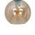 Lampa sufitowa SOFIA 1xE27 czarna klosz Amber MLP6575 Milagro