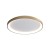 Plafon RADEN 40W LED Italux zachwyca złotą, minimalistyczną oprawą i świetlnym pierścieniem. Zapewnia 2400 lm oraz regulację barwy od ciepłej 3000K do zimnej 6500K. Średnica 48 cm – idealny do salonu lub sypialni.