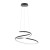 Lampa sufitowa LORILA czarna 60W LED Italux PND-2168-M-BK to elegancka spiralna oprawa LED o średnicy 60 cm. 3300 lm, możliwość wyboru barwy światła 3000K–6500K. Idealna do salonu i jadalni w stylu modern i loft.