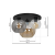 Lampa sufitowa SOFIA 3xE27 czarne kule amber smoked clear MLP6589 Milagro