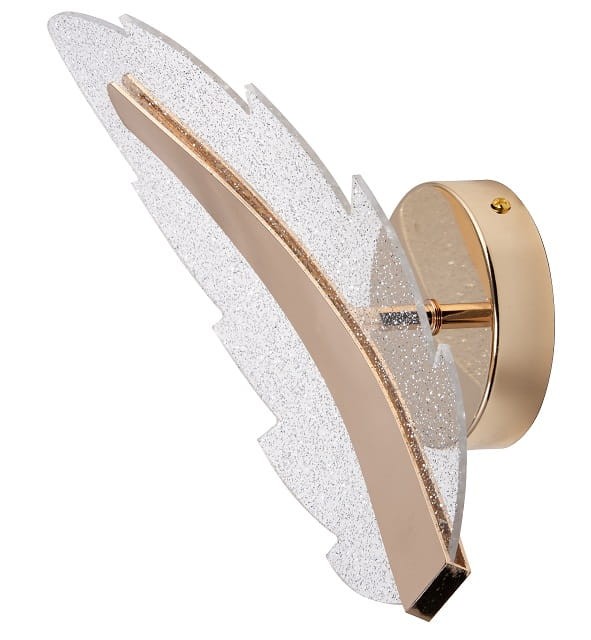 Kinkiet FOGLIA 12W LED złoty Liść 960Lm 3000K - 6500K K-F5161-A
