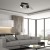 Lampa sufitowa DIXIE BLACK czarna plafon 2xGX53 MLP7600