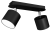 Lampa sufitowa DIXIE BLACK czarna plafon 2xGX53 MLP7600