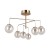 Lampa sufitowa VELADA 6x5W LED złota Kule Amber 3000K Italux PND-34381-6-HBR