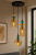 Lampa wisząca BUSCO 3xE27 to designerskie oświetlenie z trzema punktami światła. Złoto, bursztyn i szklane detale tworzą stylową kompozycję idealną do kuchni, salonu i jadalni.