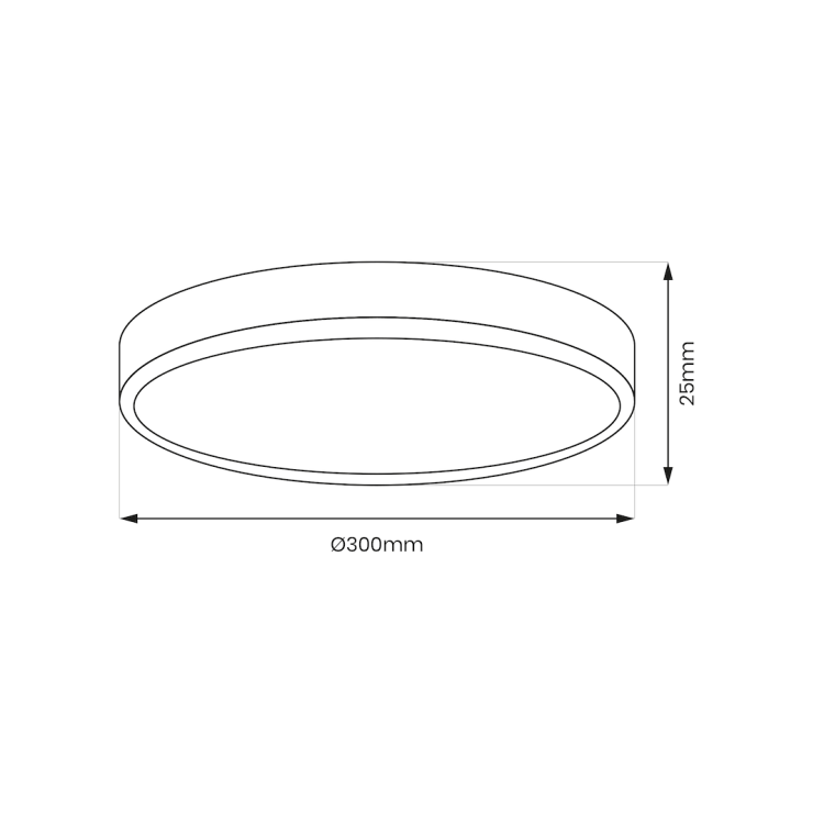 Plafon MAQ 24W LED biały 30cm super cienki IP40 3CCT łazienka korytarz salon ML1661