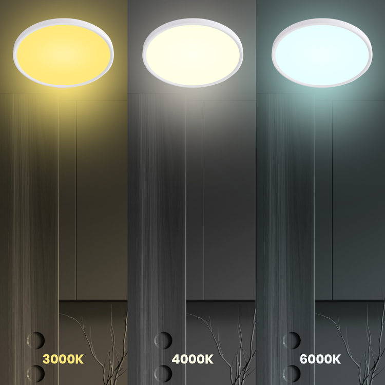 Plafon MAQ 24W LED biały 30cm super cienki IP40 3CCT łazienka korytarz salon ML1661