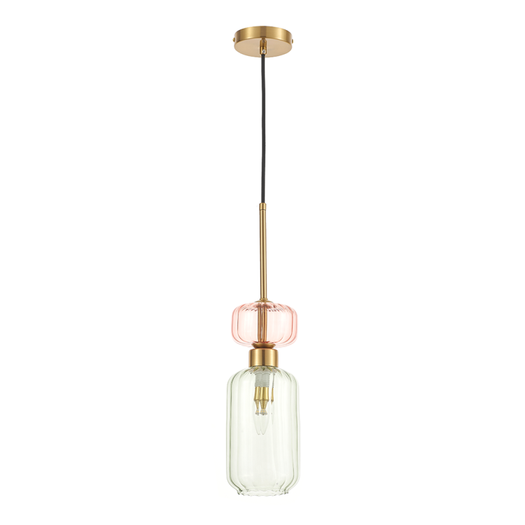 Lampa sufitowa MOLLY ML1824 – złoto, zieleń, róż | Nowoczesny design + regulowana wysokość