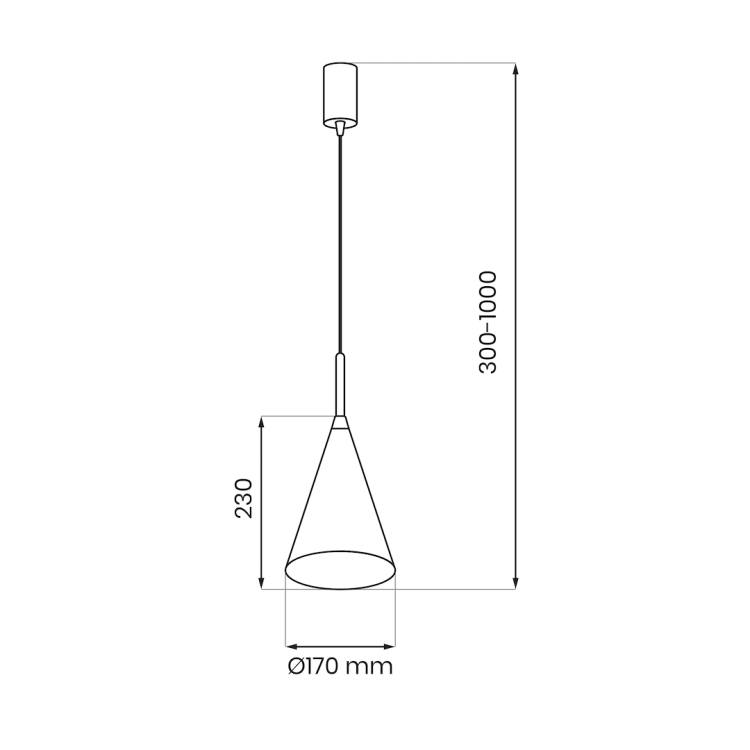 Lampa wisząca CAPITAL 1xGX53 złota 17 cm Stożek Milagro MLP0963