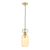 Lampa sufitowa MOLLY Amber 1xE14 złota klosz bursztynowy zielony ML1823