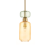 Lampa sufitowa MOLLY Amber 1xE14 złota klosz bursztynowy zielony ML1823