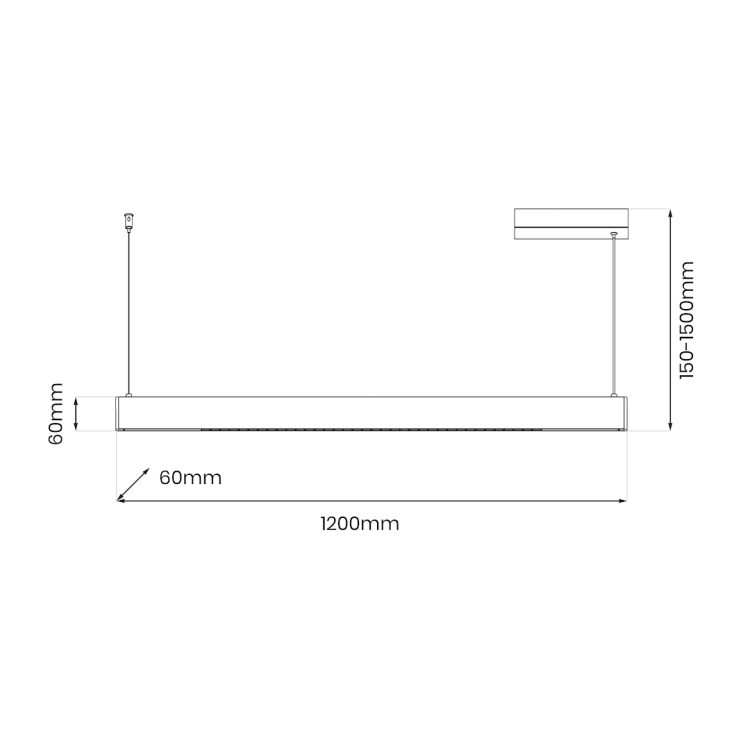 Podłużna lampa sufitowa LINEA LED 36W to minimalistyczne oświetlenie do jadalni, kuchni lub salonu. Czarna konstrukcja pasuje do nowoczesnych i loftowych wnętrz, a regulacja CCT zwiększa wygodę codziennego użytkowania.