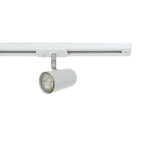 Reflektor szynowy ASTLEY 3x35W Italux 914003 w białym kolorze, wykonany z aluminium. Długość 106,8 cm, wysokość 12,5 cm. Trzy oprawy GU10 (max 35W), idealne do LED. Nowoczesne oświetlenie sufitowe do salonu, kuchni, biura. Zasilanie 230V, IP20